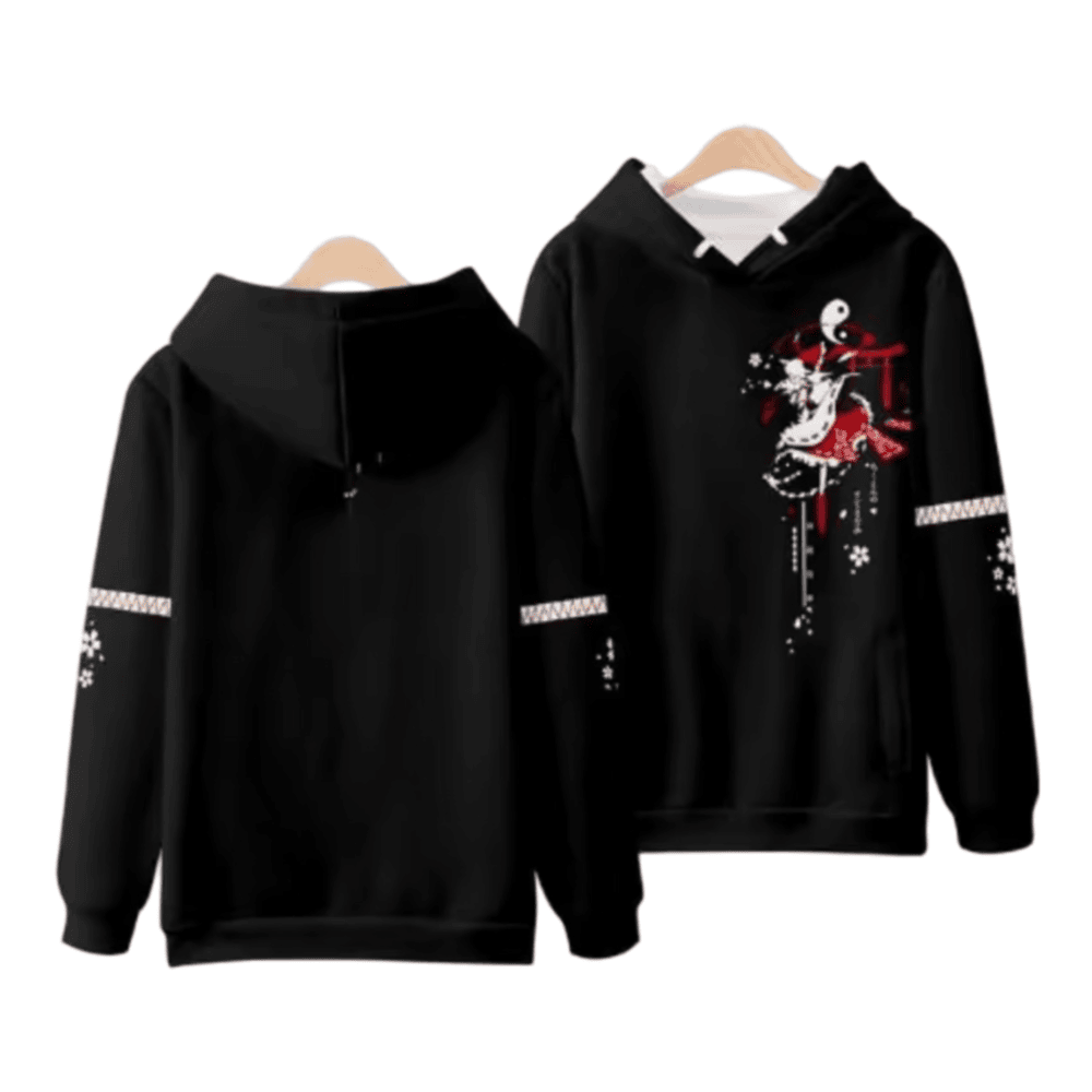 Anime Touhou Project Reimu Hakurei Black Hoodie Anime Touhou Project Reimu Hakurei Black Hoodie