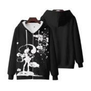 Anime Touhou Project Flandre Scarlet Zipper Black Hoodie