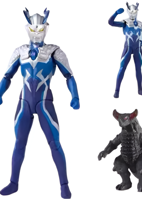 Anime Ultraman Luna Miracle Zero And Mecha Gomora Action Figure Toy
