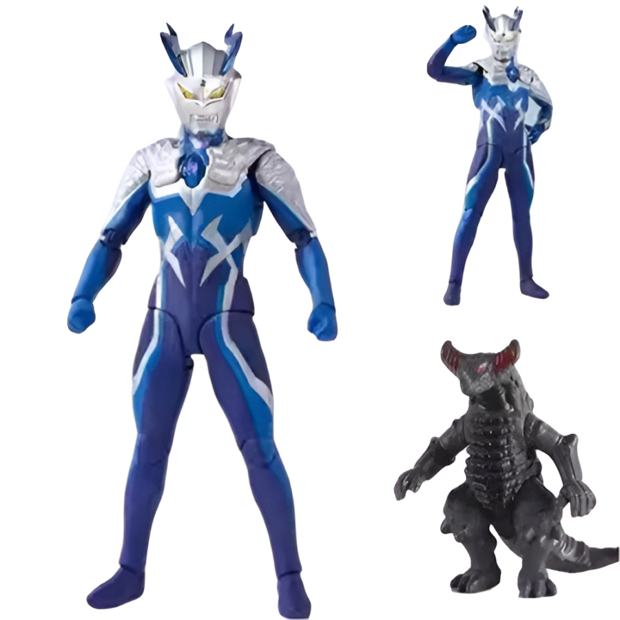 Anime Ultraman Luna Miracle Zero And Mecha Gomora Action Figure Toy
