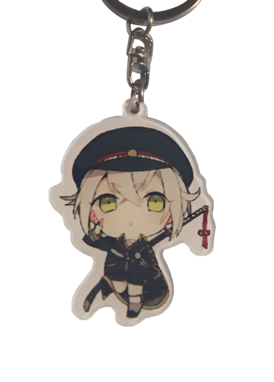 Anime Touken Ranbu Hotarumaru PVC Pendant Keychain