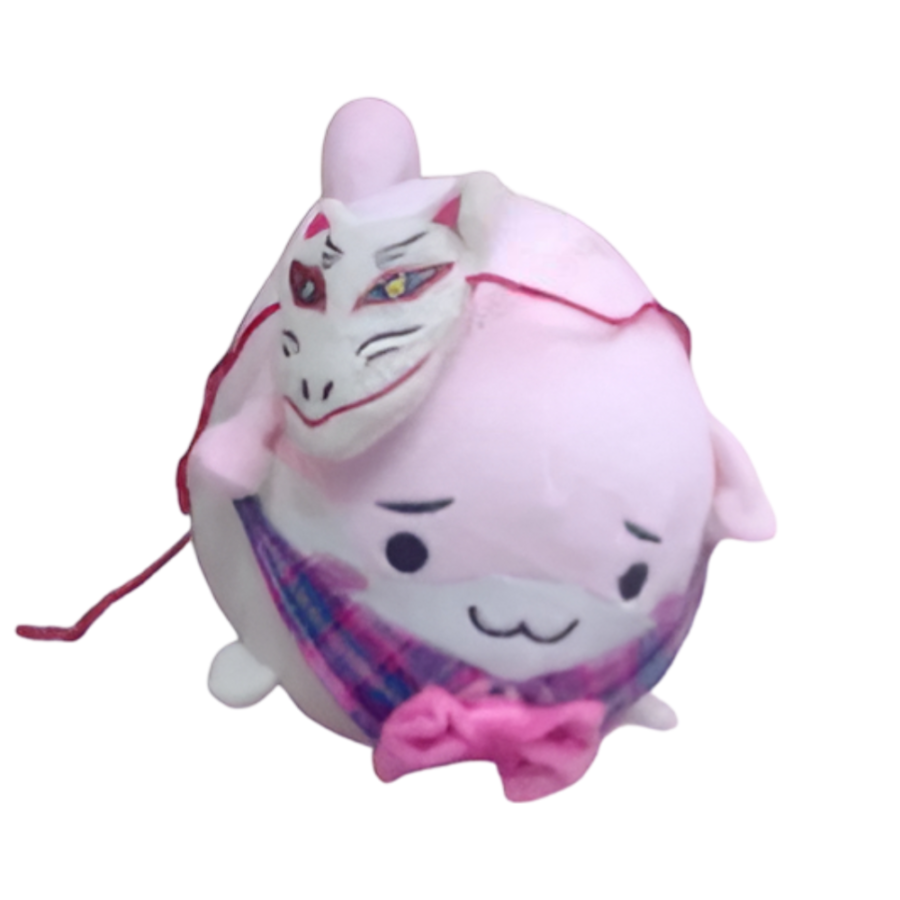 Anime Touhou Project Hata No Kokoro Cat Plush Toy