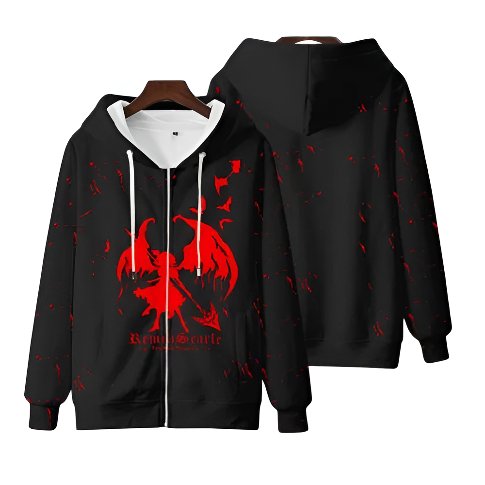 Anime Touhou Project Remilia Scarlet Zipper Hoodie Anime Touhou Project Remilia Scarlet Zipper Hoodie