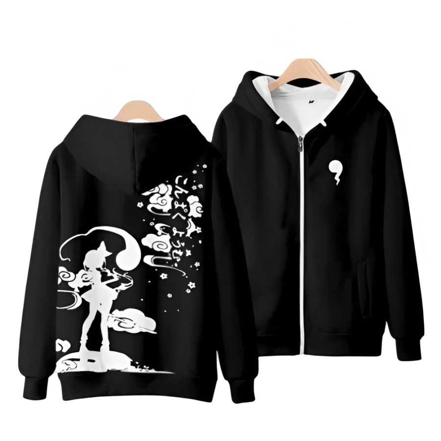 Touhou Project Anime Youmu Konpaku 3D Print Zipper Hoodie
