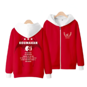 Touhou Project Anime Koumkan Flandre Scarlet Zipper Hoodie