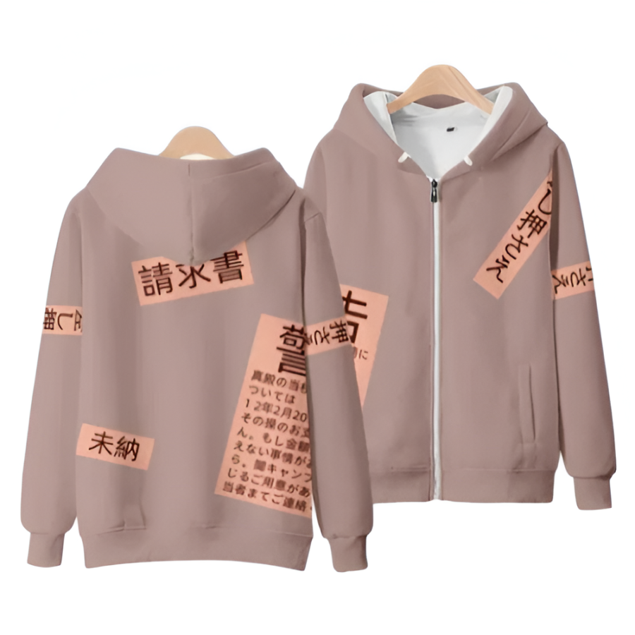 Anime Touhou Project Shion Yorigami Zipper Hoodie Anime Touhou Project Shion Yorigami Zipper Hoodie