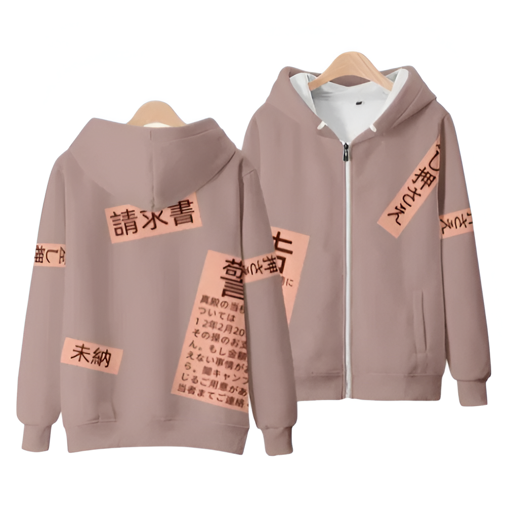 Anime Touhou Project Shion Yorigami Zipper Hoodie Anime Touhou Project Shion Yorigami Zipper Hoodie