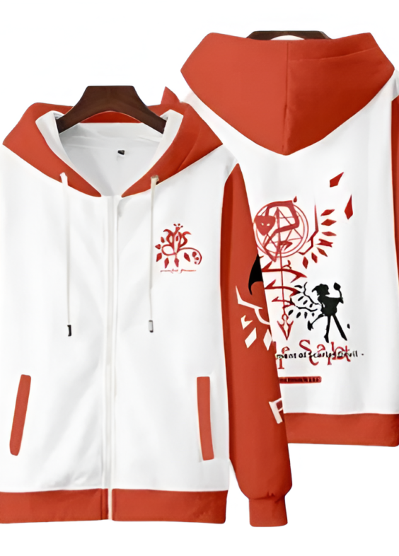 Touhou Project Anime Flandre Scarlet Zipper Hoodie