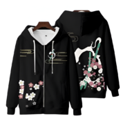 Anime Touhou Project Youmu Konpaku 3D Print Zipper Hoodie