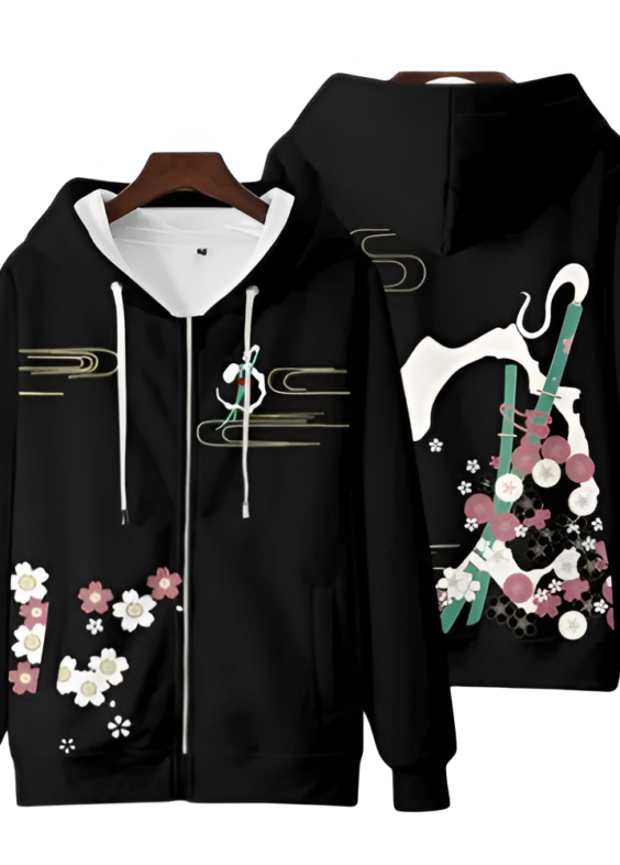 Anime Touhou Project Youmu Konpaku 3D Print Zipper Hoodie
