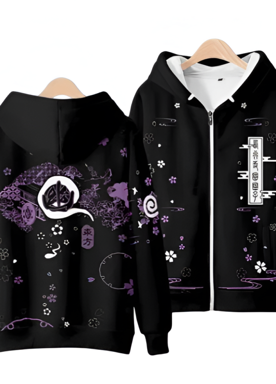 Anime Touhou Project Yuyuko Saigyouji Zipper Hoodie