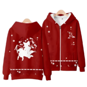 Anime Touhou Project Reimu Hakurei Zipper Hoodie