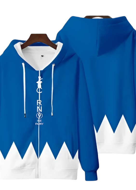 Touhou Project Anime Cirno Zipper Hoodie