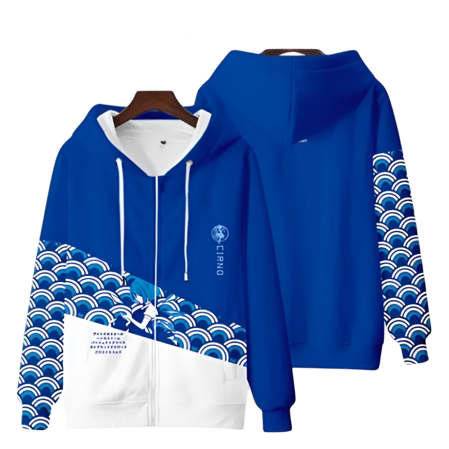 Anime Touhou Project Cirno Zipper Hoodie