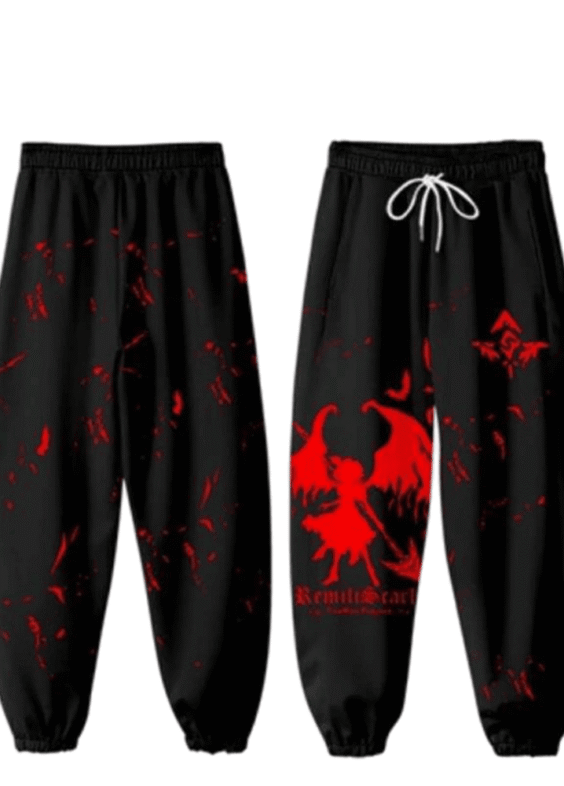 Anime Touhou Project Remilia Scarlet 3D Print Jogger Pant