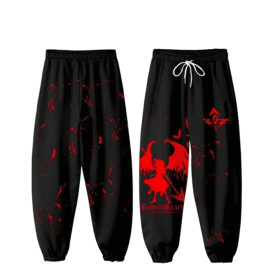 Anime Touhou Project Remilia Scarlet 3D Print Jogger Pant