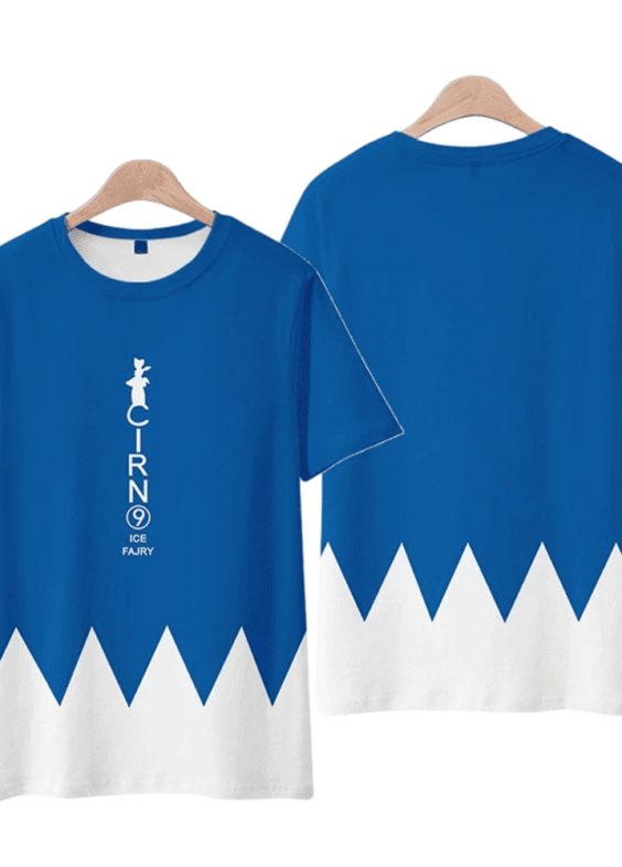 Touhou Project Anime Cirno Short Sleeve T-Shirt