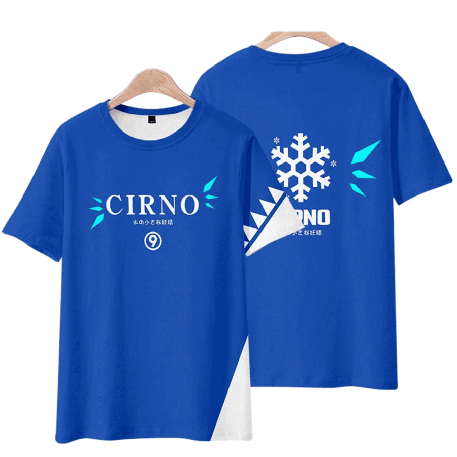 Touhou Project Cirno Anime Short Sleeve T-Shirt