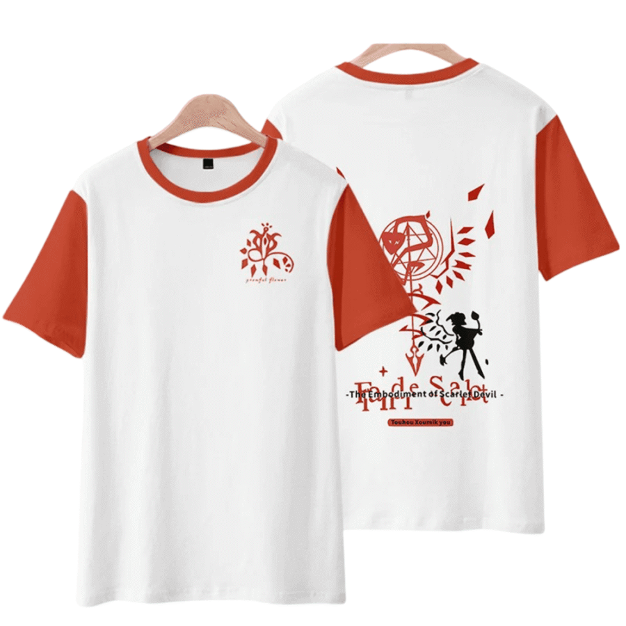 Anime Touhou Project Flandre Scarlet Short Sleeve T-Shirt