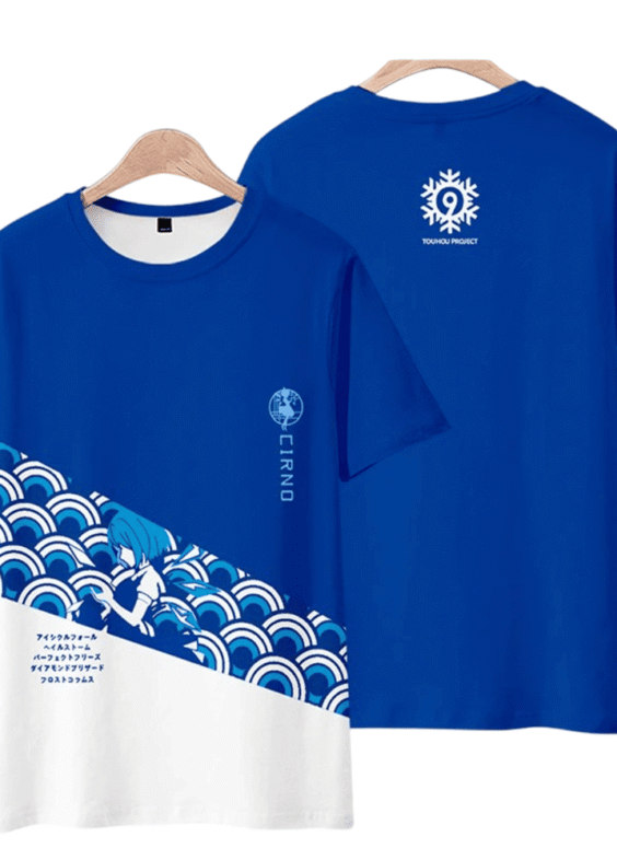 Anime Touhou Project Cirno 3D Print T-Shirt