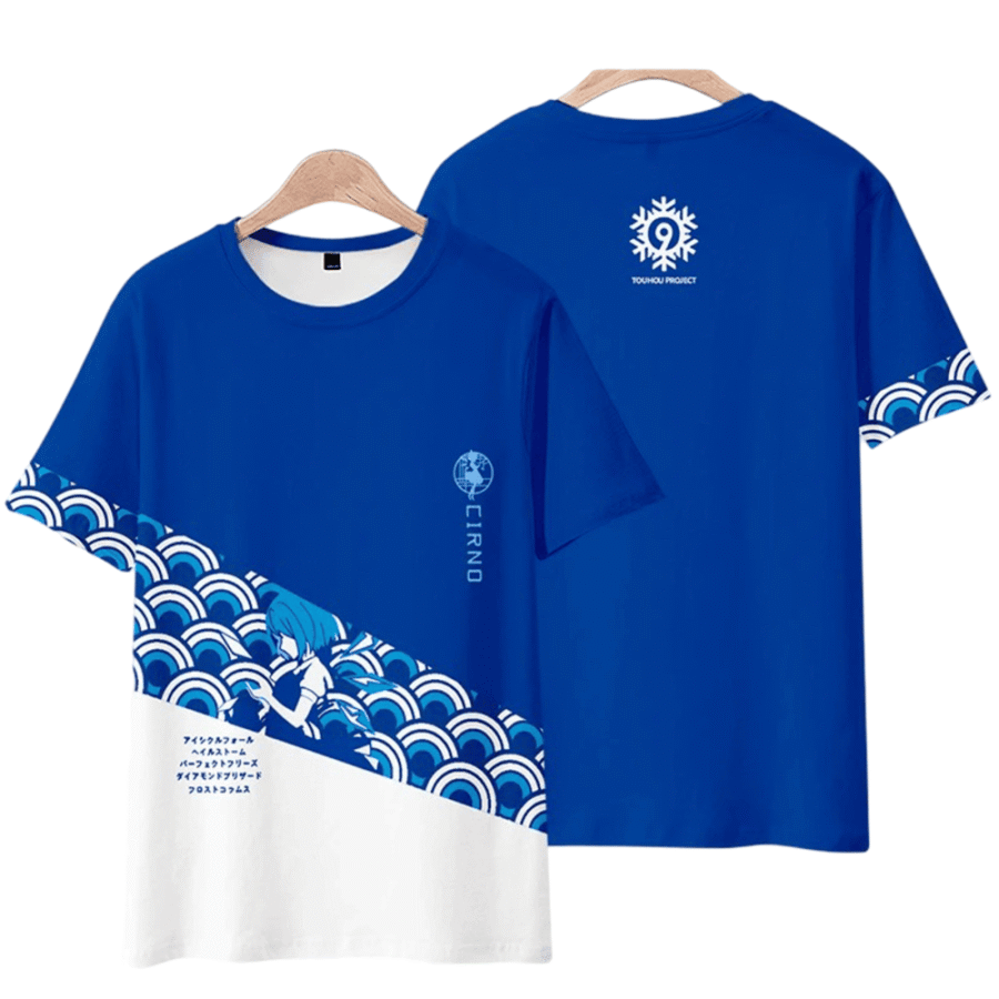 Anime Touhou Project Cirno 3D Print T-Shirt
