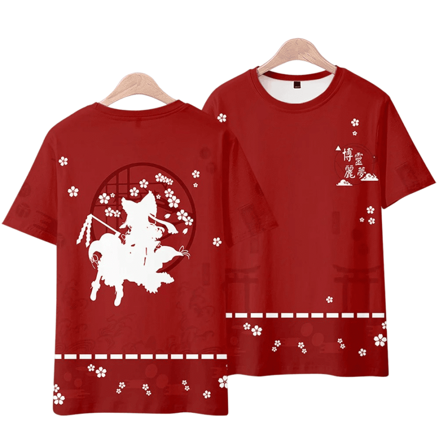 Touhou Project Anime Reimu Hakurei Short Sleeve T-Shirt