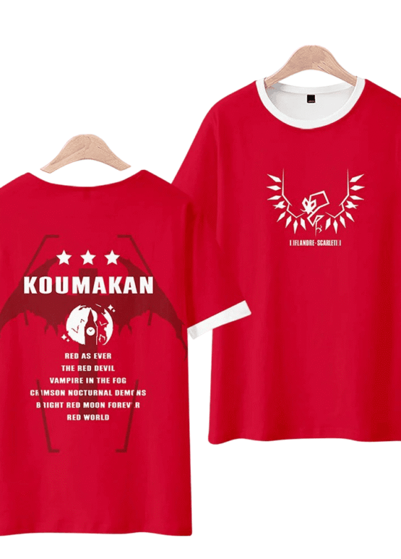 Touhou Project Anime Koumakan Flandre Scarlet Short Sleeve T-Shirt