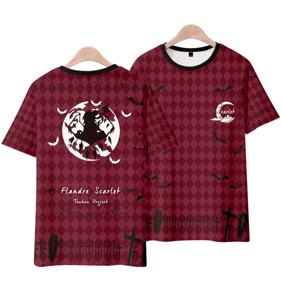 Touhou Project Anime Flandre Scarlet Short Sleeve T-Shirt