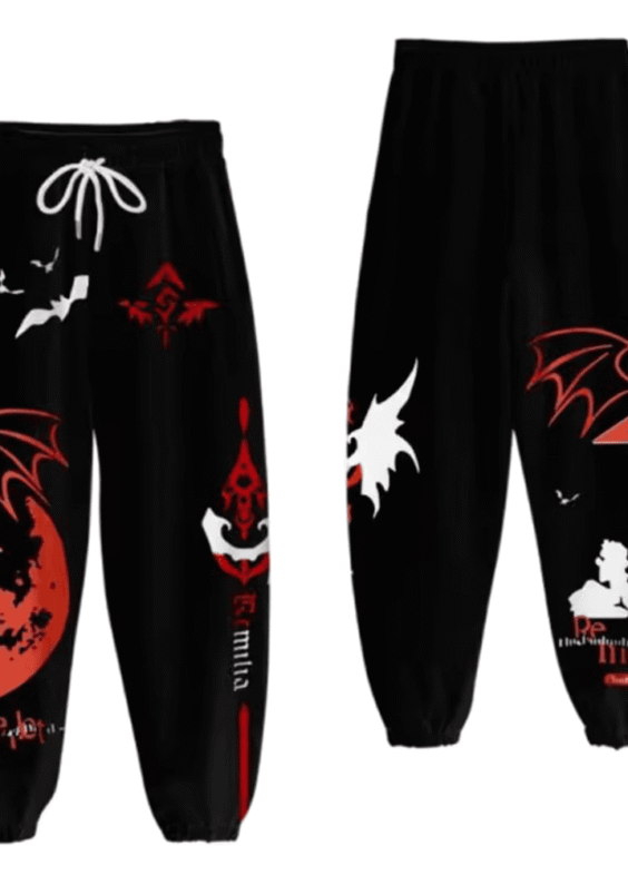 Touhou Project Anime Remilia Scarlet 3D Print Jogger Pant