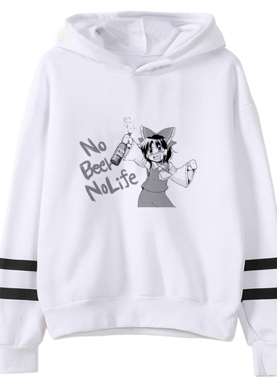 Anime Touhou Project Reimu Hakurei Printed Casual Hoodie