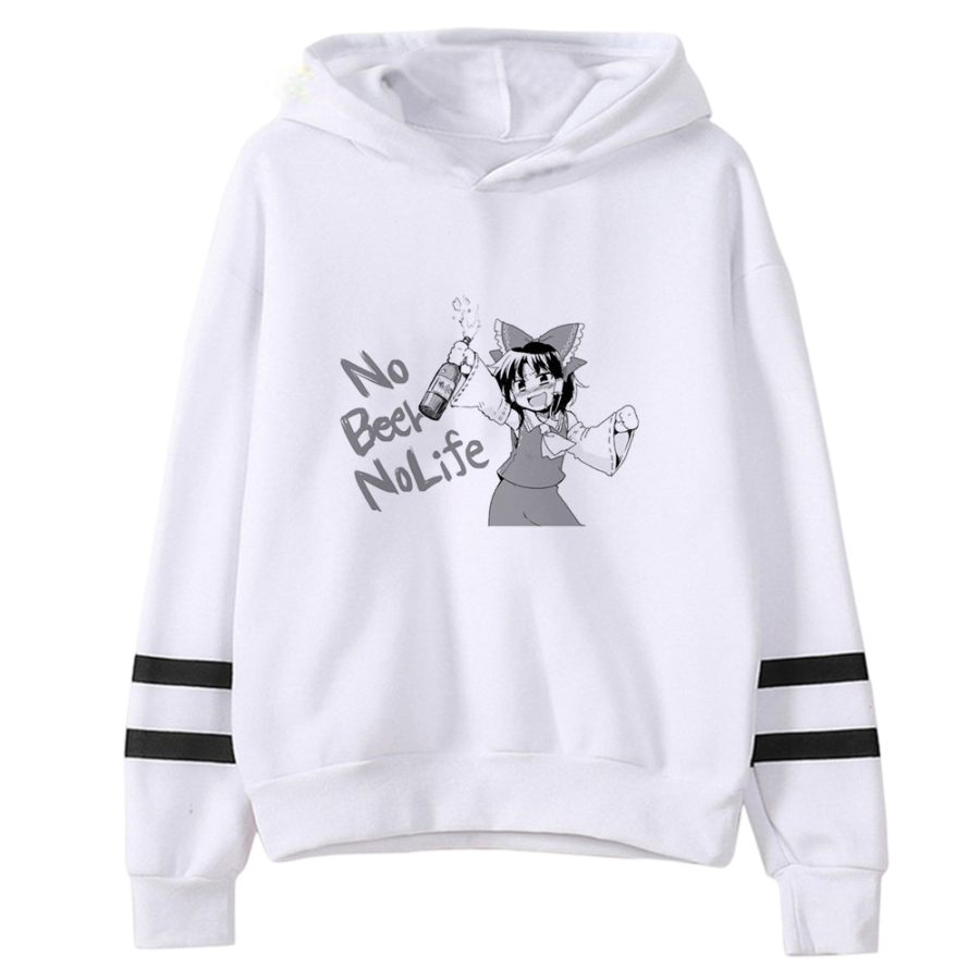 Anime Touhou Project Reimu Hakurei Printed Casual Hoodie