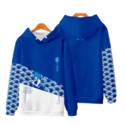 Anime Touhou Project Cirno Blue And White Casual Hoodie