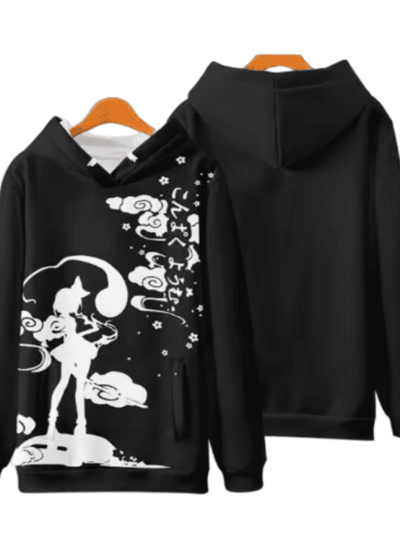 Anime Touhou Project Flandre Scarlet Casual Black Hoodie