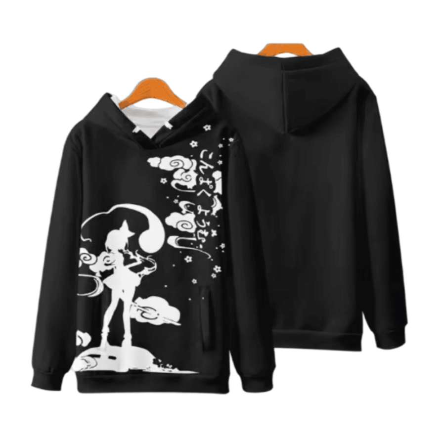 Anime Touhou Project Flandre Scarlet Casual Black Hoodie