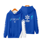 Touhou Project Anime Cirno Blue And White Hoodie