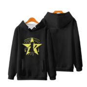 Anime Touhou Project Marisa Kirisame Printed Black Hoodie