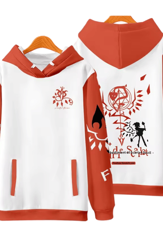 Anime Touhou Project Flandre Scarlet 3D Printed Hoodie