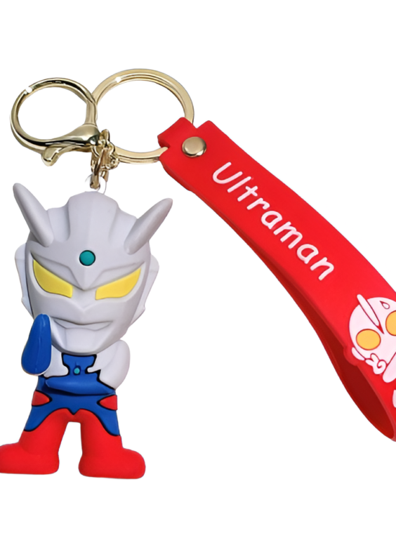 Anime Ultraman Zero Rubber Keychain