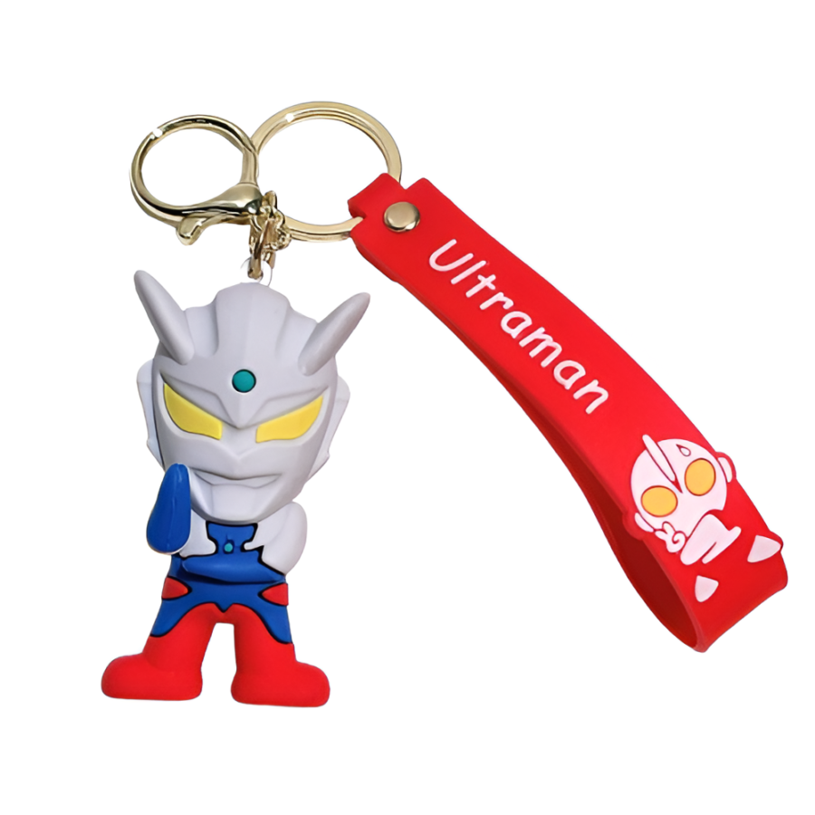 Anime Ultraman Zero Rubber Keychain