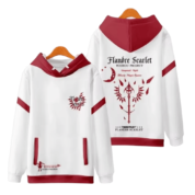 Anime Touhou Project Flandre Scarlet White And Red Hoodie