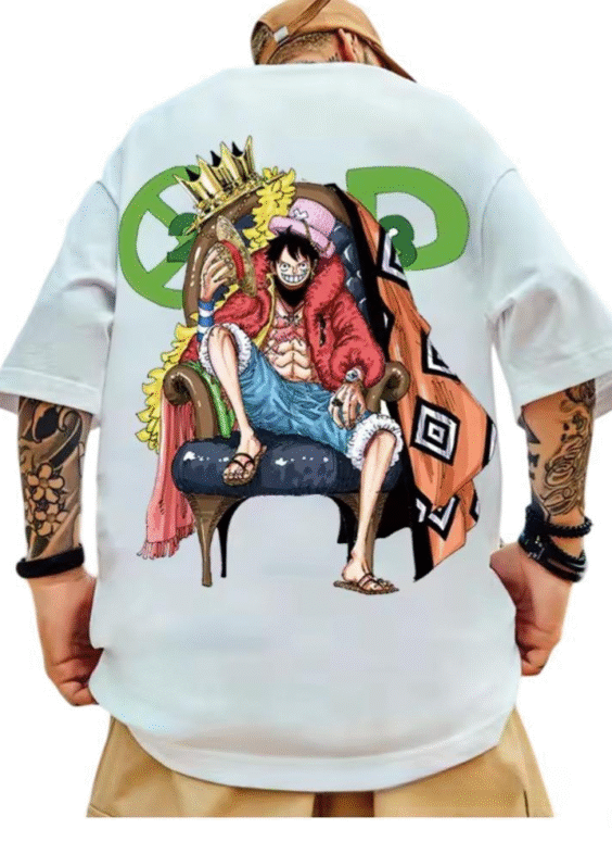 Anime One Piece Monkey D. Luffy Loose Fit T-Shirt