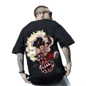 One Piece Anime The Fourth Gear Luffy Print T-Shirt