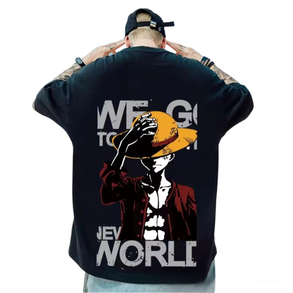 One Piece Anime Luffy Short Sleeves T-Shirt One Piece Anime Luffy Short Sleeves T-Shirt