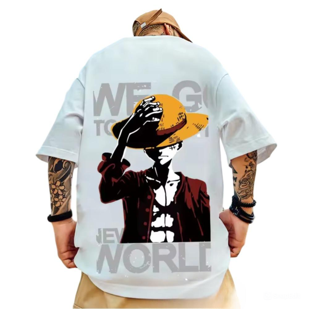 One Piece Monkey D. Luffy Anime Short Sleeves T-Shirt One Piece Monkey D. Luffy Anime Short Sleeves T-Shirt