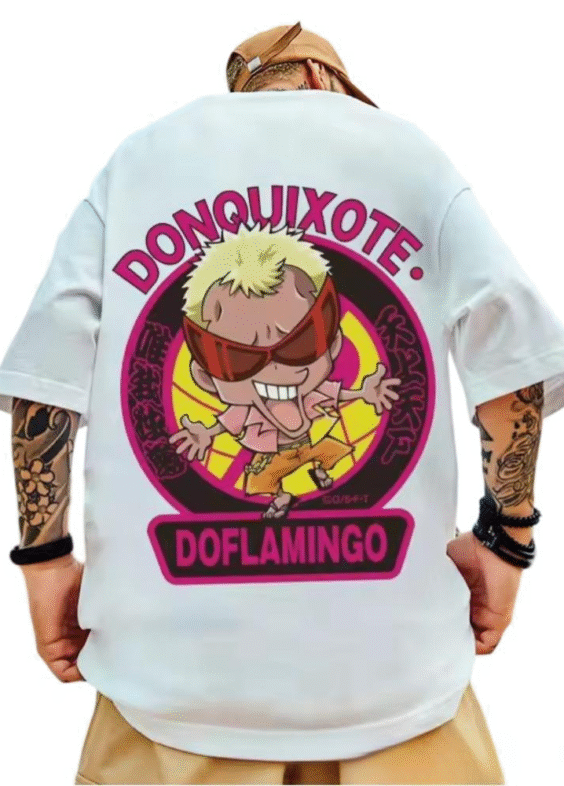 One Piece Donquixote Doflamingo Anime Loose Outfit T-Shirt