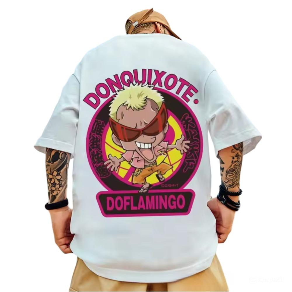 One Piece Donquixote Doflamingo Anime Loose Outfit T-Shirt One Piece Donquixote Doflamingo Anime Loose Outfit T-Shirt