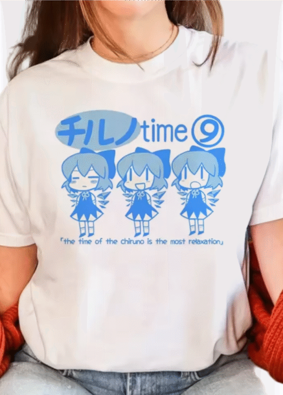 Touhou Project Anime Cirno Summer T-Shirt