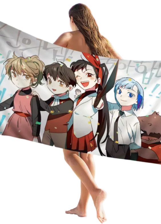 Tower Of God Anime Characters Beach Towel