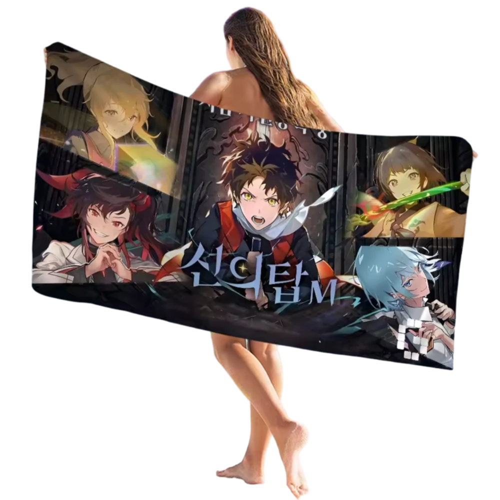 Anime Tower Of God Print Characters Towel Anime Tower Of God Print Characters Towel