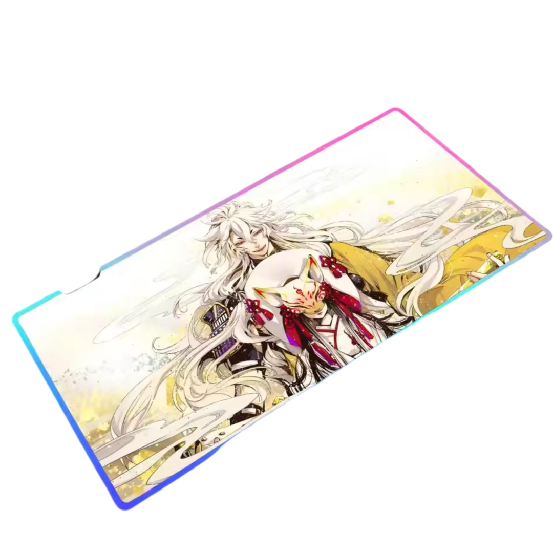 Anime Touken Ranbu Kogitsunemaru LED Gaming Mouse Pad Anime Touken Ranbu Kogitsunemaru LED Gaming Mouse Pad